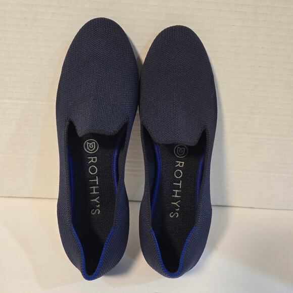 Rothy's Shoes - ROTHY'S THE FLAT KNIT BALLET SHOES, NAVY BLUE SIZE 8